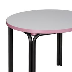 Столик кофейный Ror, Ø50 см, черный/серый/розовый