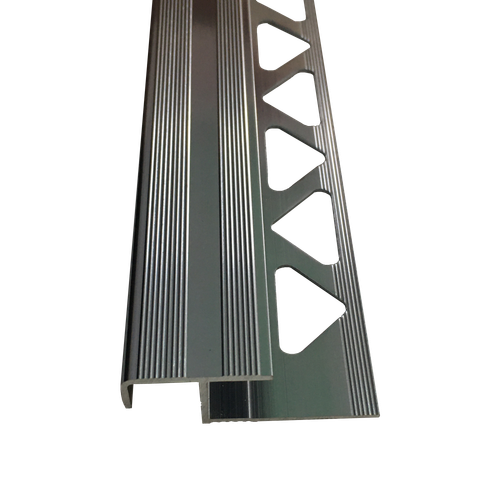 АПZR 10мм "DO-1" 2,7м Графит глянец ZR-об. 20мм на порог анод. алюм.