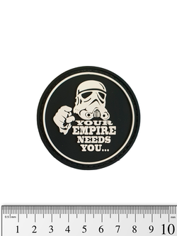 Шеврон Штурмовик. Your empire needs you... PVC. Чёрный