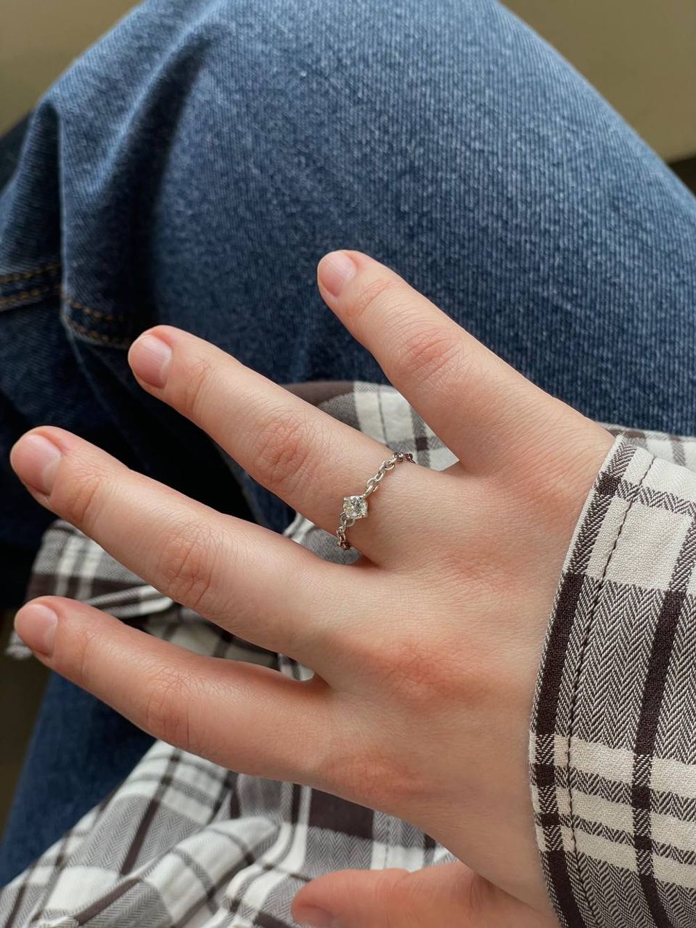 Кольцо-цепочка Round