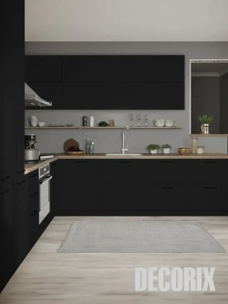 Краска для пластика черная матовая аэрозольная DECORIX - эмаль по пластику в баллончике 520 мл