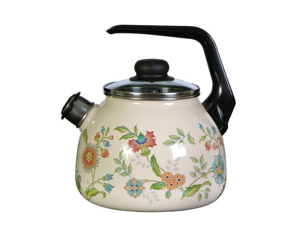 Чайник 3л со свистком "Луговые цветы"