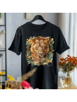 Термонаклейка на одежду, термопринт "Львы"