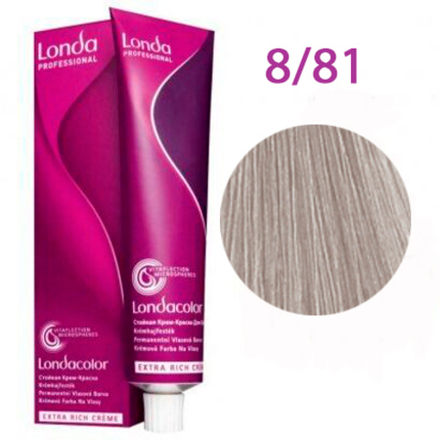 Londa Color стойкая крем-краска, 8/81 светлый блонд жемчужно-пепельный, 60мл