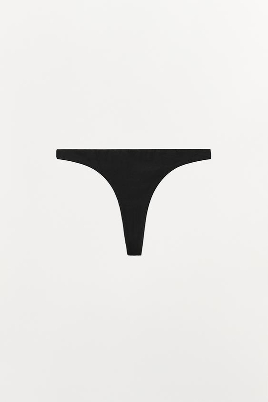 ZARA ТРУСЫ ТАНГА МЗ МОДАЛА, ЧЕРНЫЙ