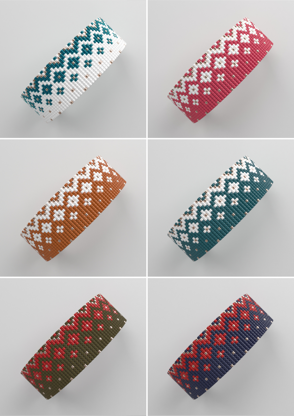 Схема LOOM, Схема браслета на станке, узор из Miyuki Delica 11/0, файл PDF, №424L