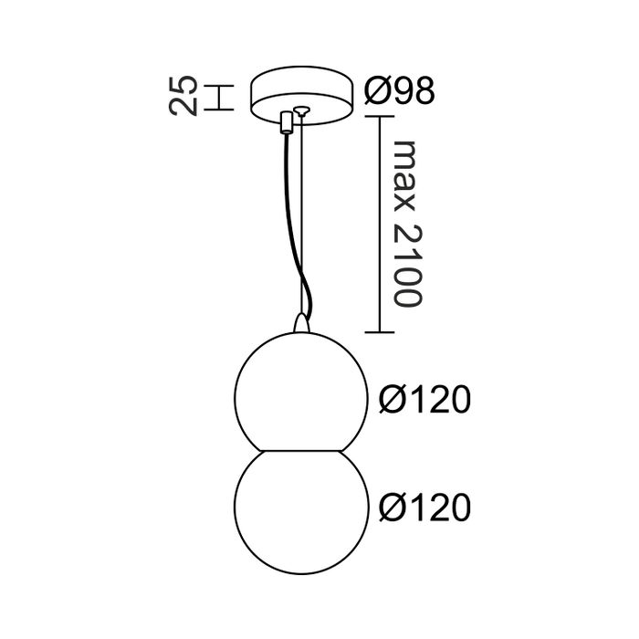 Подвесной светодиодный светильник Ledron 10694P