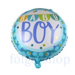 К 18" Круг Baby boy мальчик горох