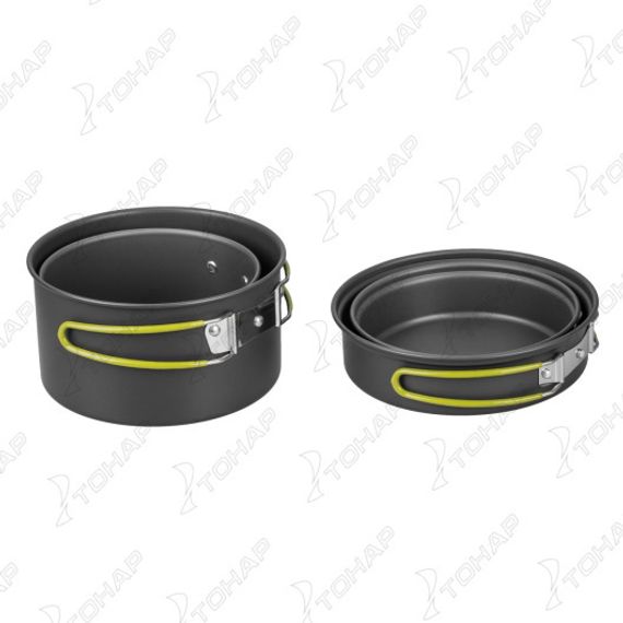 Набор посуды анодированный алюминий (CAMPSOR-301) CAMPSOR