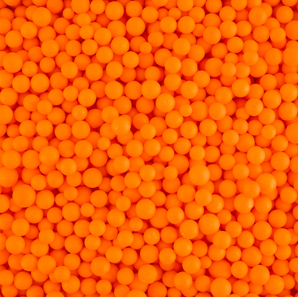 Шарики пенопласт Цветной микс Оранжевый 6-8 мм ВВ