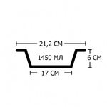 Миска "efox" LUNA для питомцев из бамбука, форма чаша