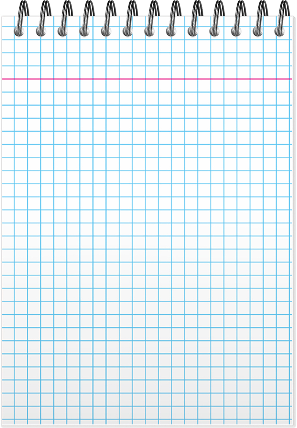 Блокнот PROSTO БЛОКНОТ в клетку, А6+ вертикальный 50 листов (бумага 2 сорт)