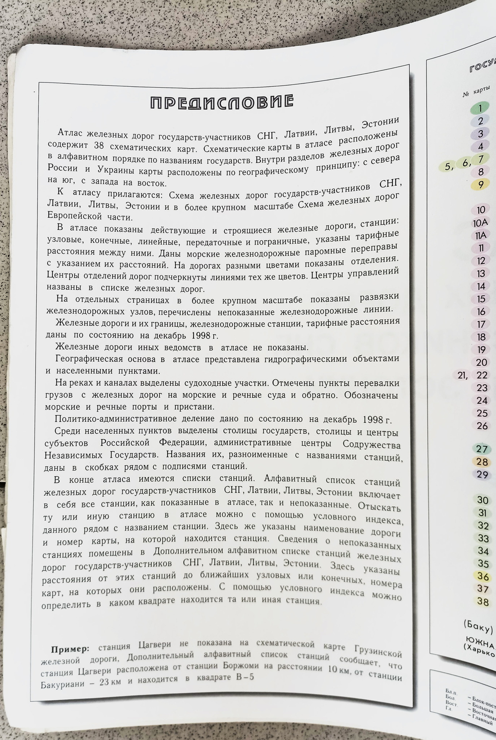 Атлас схем железных дорог государств-участников СНГ, Латвии, Литвы, Эстонии 1999г.