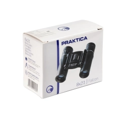Бинокль Praktica Falcon 8x21 Black в коробке, вид спереди