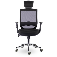 Кресло СН-500 Гарвард хром Ср Е11-к/TW-01/Е11-к/Е11-к (черный)