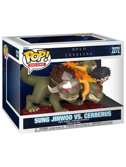Фигурка Funko POP! Deluxe Solo Leveling S2 Sung Jinwoo Vs Cerberus (2272) 90634 / Фигурка Фанко ПОП! по мотивам аниме "Поднятие уровня в одиночку", Цербер