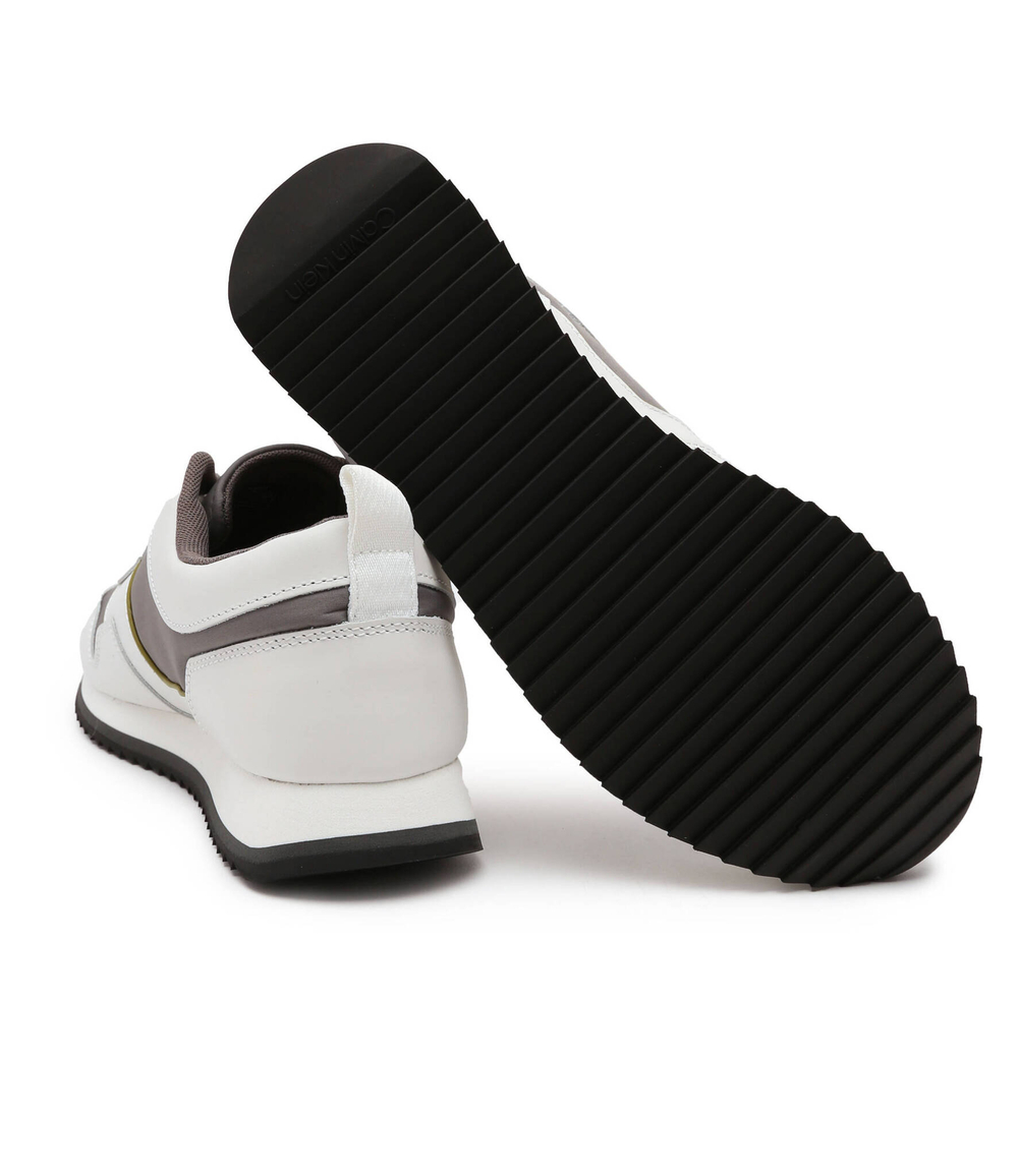 Кожаные кроссовки low top lace up mix Calvin Klein - белый(HM0HM00741)