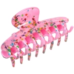 Заколка - краб для волос «AKS - VIENTO», микс 6 цветов, классика, 9,5*3,5см