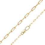 Цепь из лимонного золота с алмазной гранью (плетение «Якорное удлинённое»)