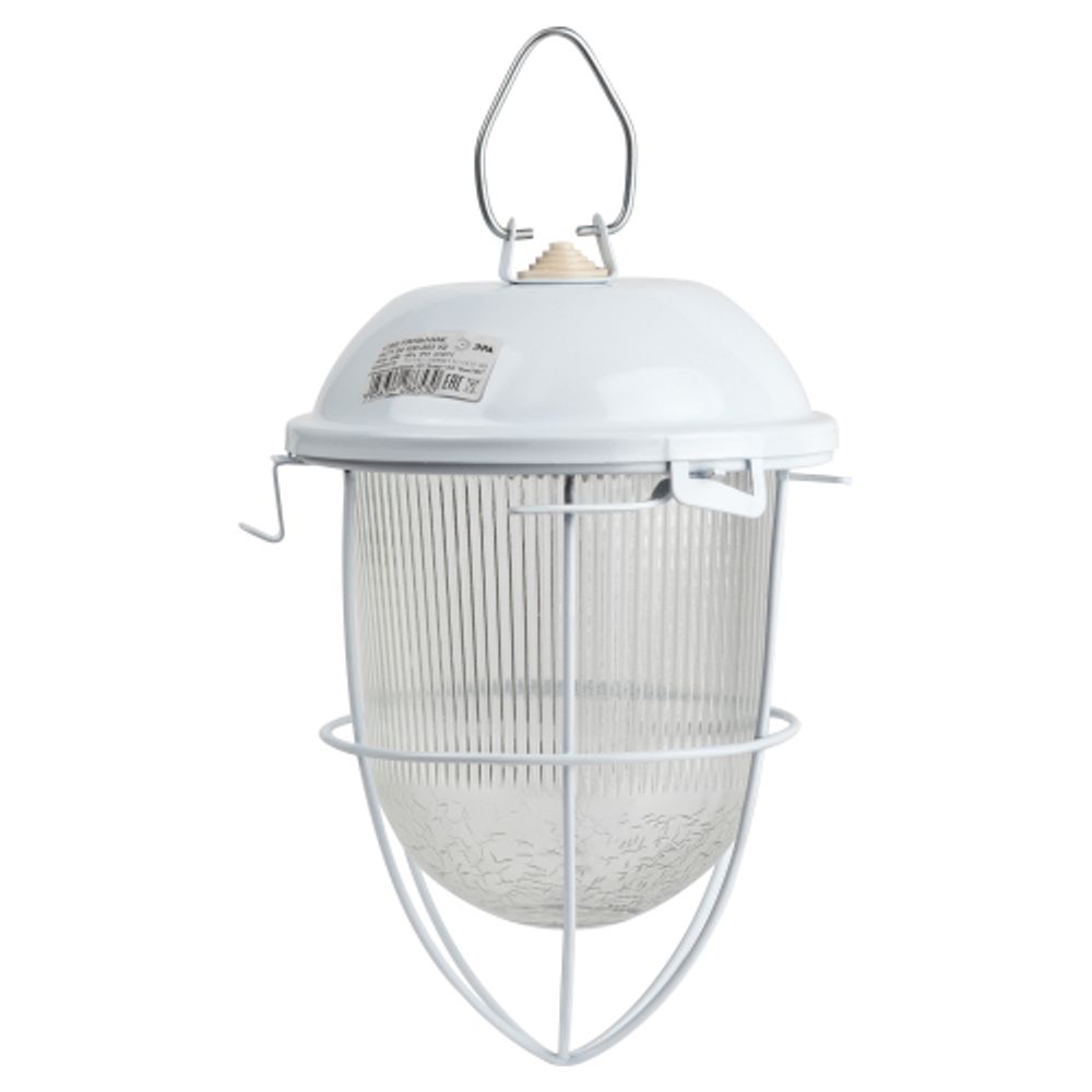 Светильник ЭРА НСП 02-100-003 с решеткой Желудь сталь стекло IP54 E27 max 100Вт 172х262х275 белый