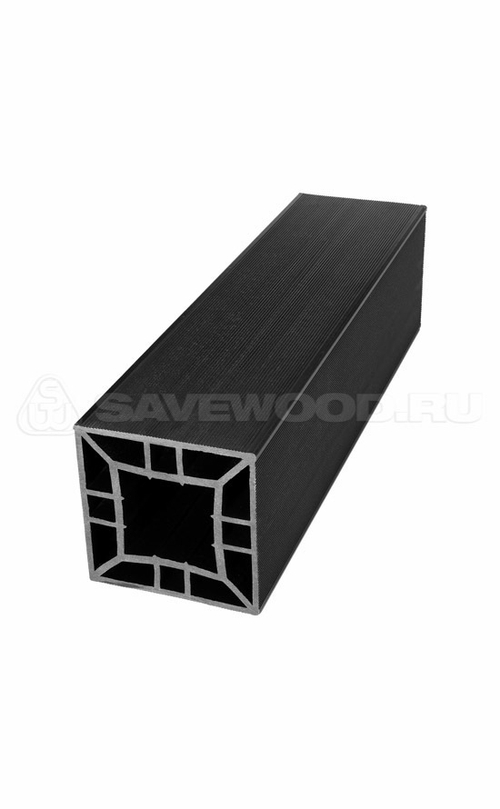 Столб большой из ДПК Черный