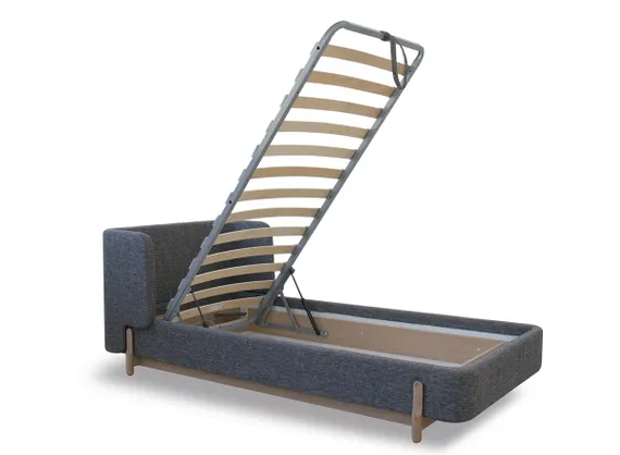 Кровать Basic спальное место 90*200 см (бежевый, антивандальная)