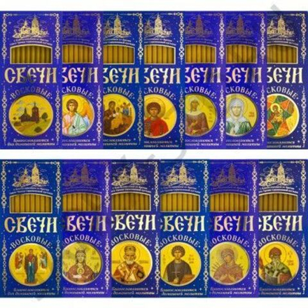 Наборы воскосодержащих свечей "МИКС" №100 (12 шт.в пачке)