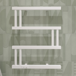 Полотенцесушитель электрический EWRIKA Пенелопа M 55x60 см, подключение справа, слева, матовый белый, М-образный, из стали