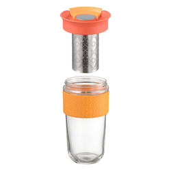 Кружка с ситечком 540мл Smart Solutions Jaunt красная