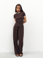 Брюки широкие домашние