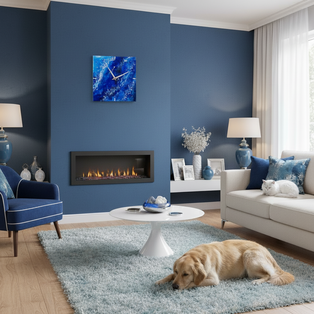 Часы настенные подарочные 30 см со стразами