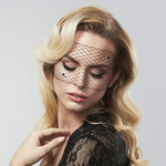 Черная маскарадная маска-сеточка LOUISE (Цвет: черный)