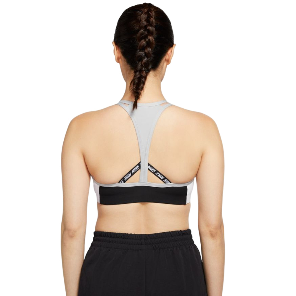 ТОП теннисный Nike Swoosh Logo Bra Pad - black/light smoke grey/white/white