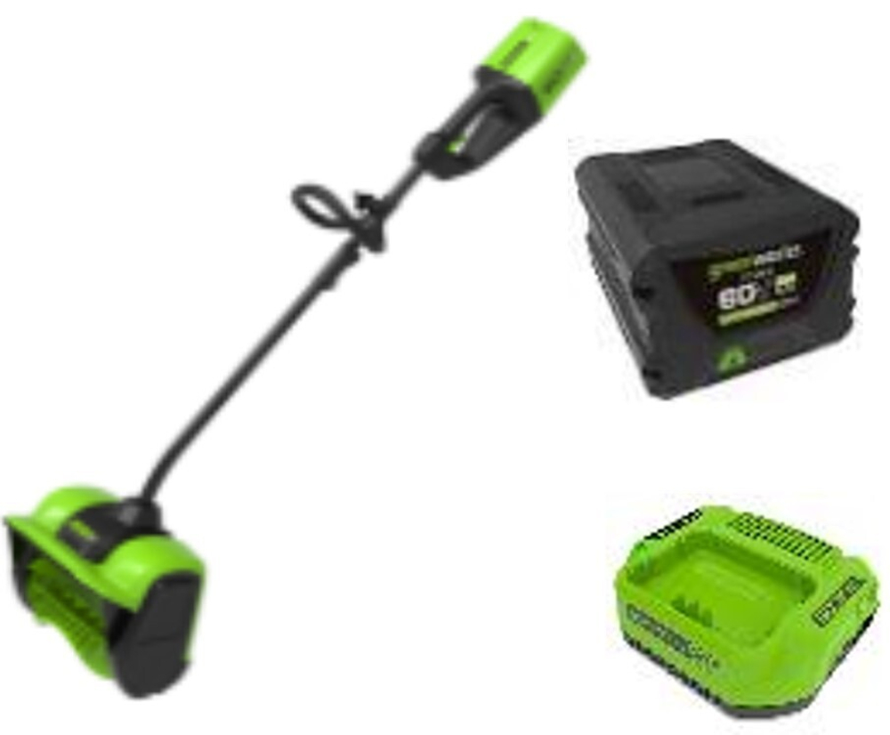 Снегоуборщик аккумуляторный Greenworks Арт. 2602607UB, 60V, 30 см, бесщеточный, c 1хАКБ 4Ач и ЗУ