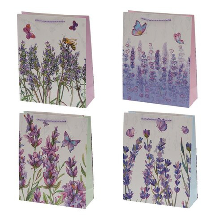 GAEM Пакет подарочный M (бумага 210г/м2, блок микс 12шт), L26 W10 H32 см, 4в.