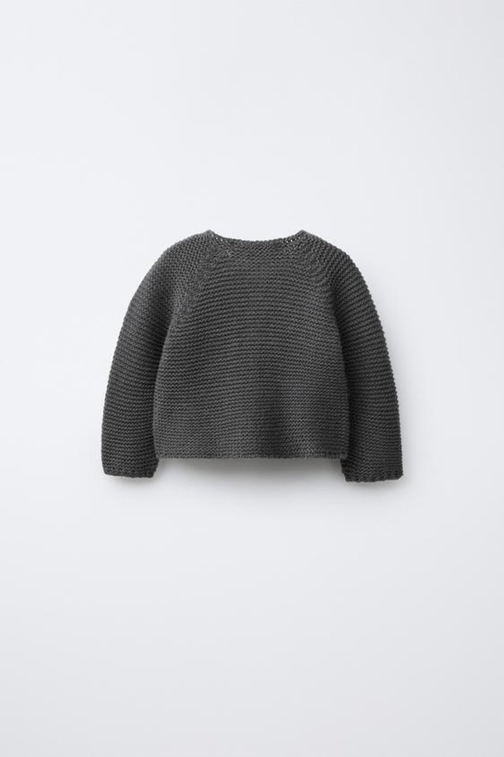 ZARA КАРДИГАН КРУПНОЙ ВЯЗКИ, СЕРЫЙ