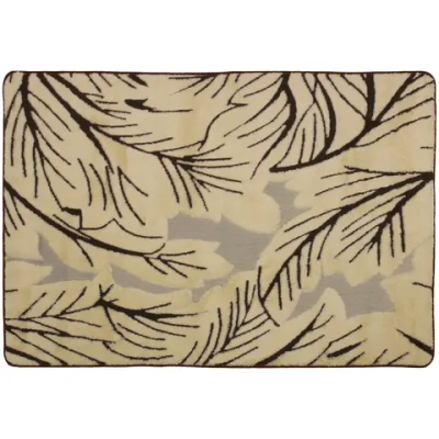 Коврик для ванной 80*120"Флора» бежевый
