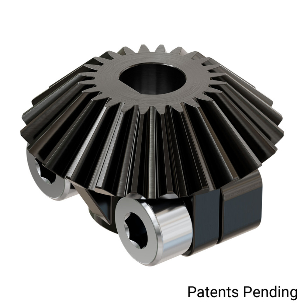 Clamping Steel Miter Gear (6mm D-Bore, 24 Tooth, MOD 1)