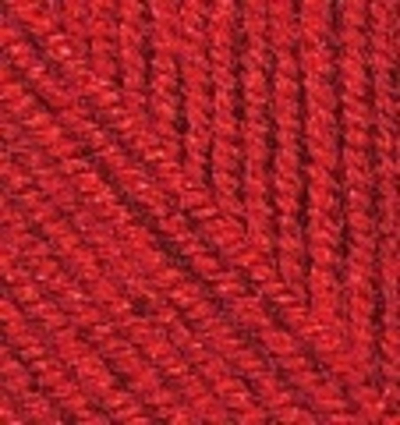 ALIZE "SUPERLANA MIDI", 25% Шерсть, 75% Акрил, 100 гр, 170 м, 56 красный