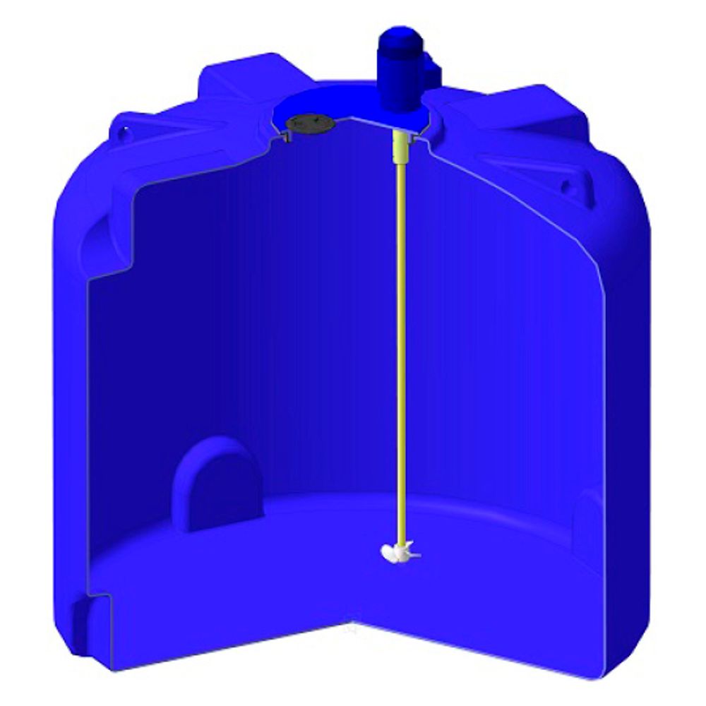 Емкость TR 3000 с пропеллерной мешалкой ЭкоПром TR 3000 л. вертикальная (92кг;Синий) - арт.557289