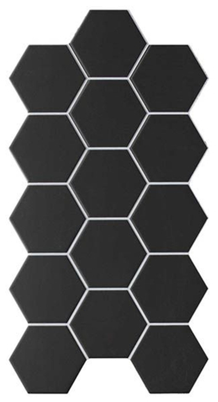 Керамогранит Hex Black (RLD000017) матовая