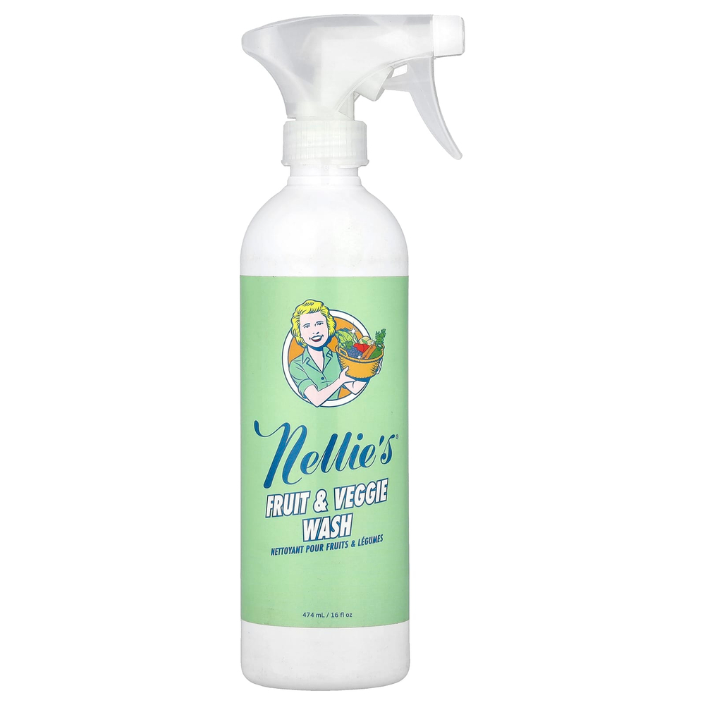 Nellie's, Средство для мытья фруктов и овощей, 474 мл (16 жидк. Унций)