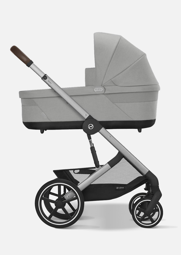 Cybex Детская коляска Balios S Lux BLK 3 в 1 цвет Lava Grey с автокреслом Aton B2