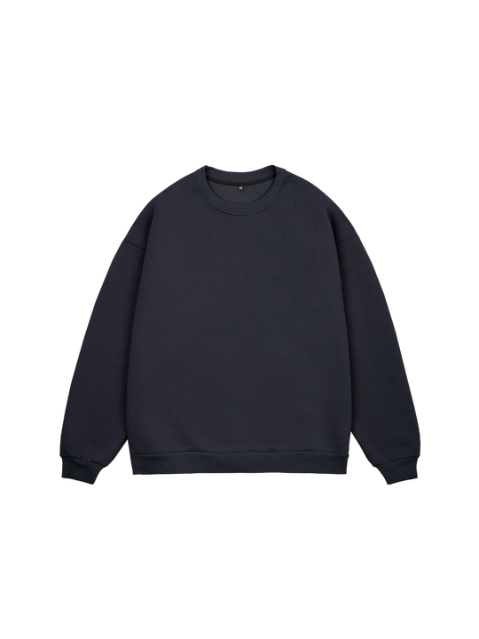 Свитшот оверсайз, без начеса (графит)