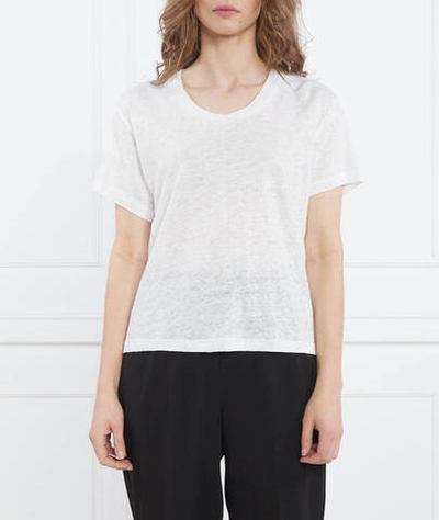 Льняная футболка Sams\u00f8e Sams\u00f8e - белый(F23100115)