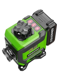 Лазерный уровень 4d 360 16 линий зеленый луч со штативом