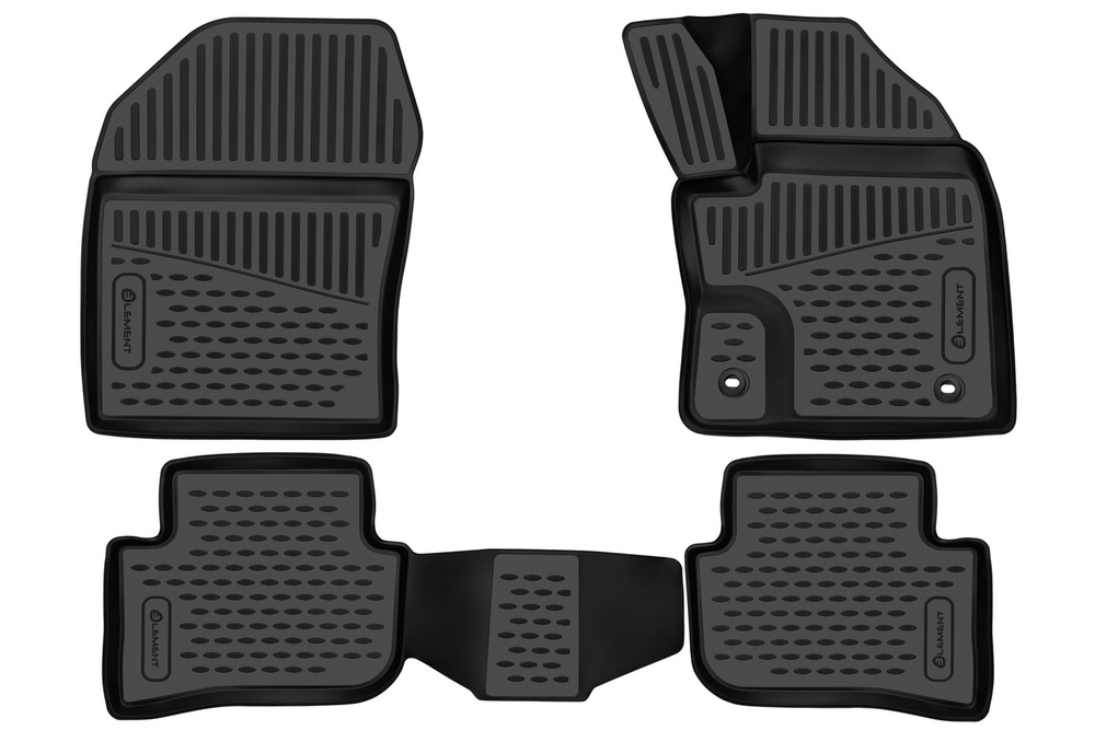 Коврики в салон для TOYOTA C-HR (I, Ir) 2016-, 4WD, правый руль 4 шт. (полиуретан) ELEMENT3DAN0438210K