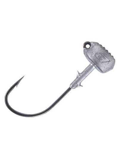 Джиг-головка для рыбалки BKK Silent Chaser-Draggin' NED, размер крючка 1/0, вес 7г, 4 шт., серый металлик