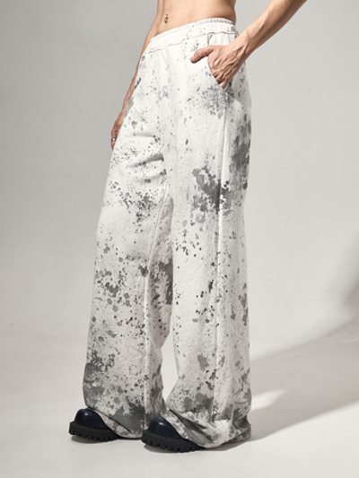 Джоггеры с окрашиванием "Березка". Экрю