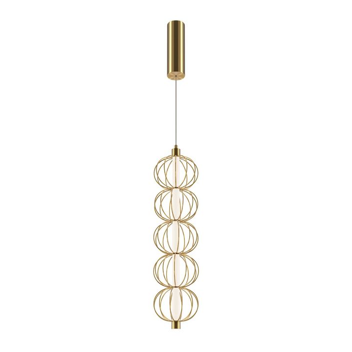 Подвесной светодиодный светильник Maytoni Golden Cage MOD216PL-L10G3K